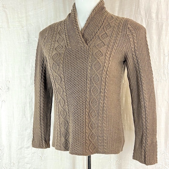 Jean Pierre Sweaters - Jean Pierre Cotton Cable Knit Pullover Sweater 🎉Host Pick🎉
